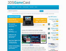 Tablet Screenshot of 3dsgamecard.com